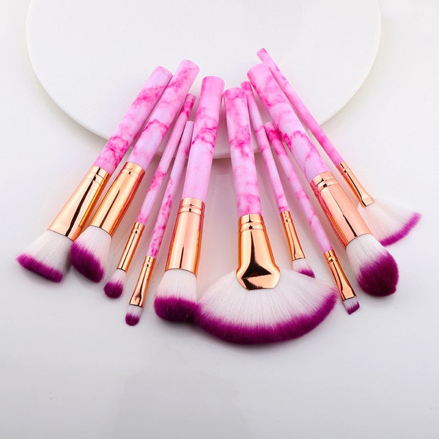 FLD5/15Pcs Makeup Brushes Tool Set Cosmetic Powder Eye Shadow Foundation Blush Blending Beauty Make Up Brush Maquiagem