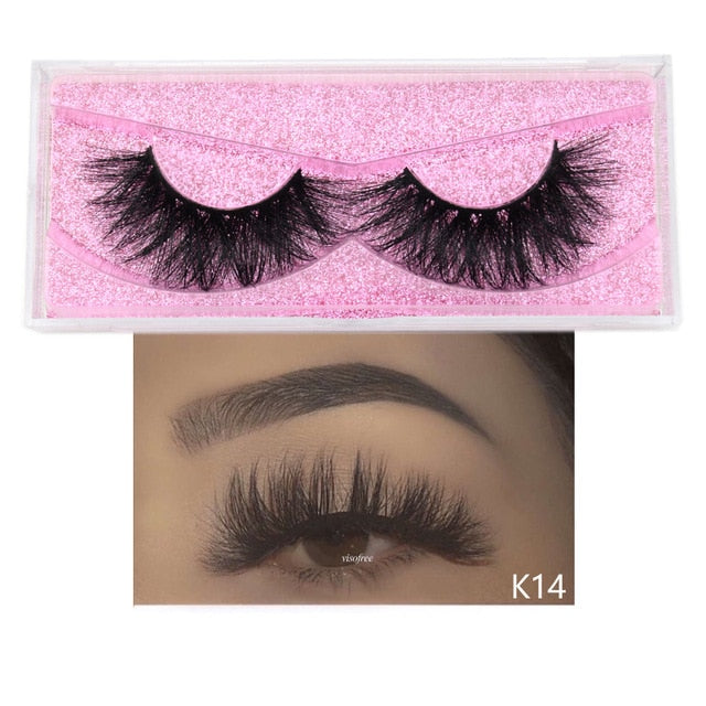 Visofree 5D Mink Eyelashes Long Lasting Mink Lashes Natural Dramatic Volume Eyelashes Extension Thick Long 3D False Eyelashes