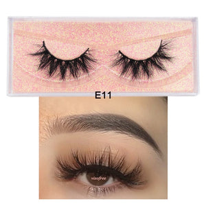 Visofree 5D Mink Eyelashes Long Lasting Mink Lashes Natural Dramatic Volume Eyelashes Extension Thick Long 3D False Eyelashes