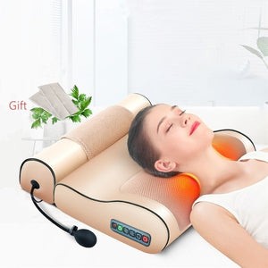 Infrared Heating Neck Shoulder Back Body Electric Massage Pillow Shiatsu Massager Device Cervical Healthy Massageador Relaxation