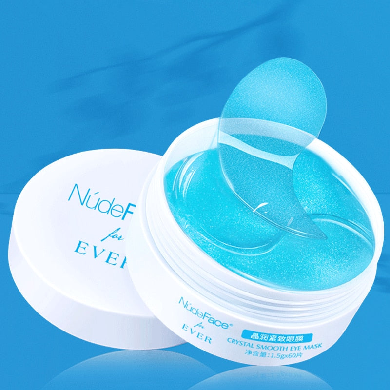 NudeFace collagen eye patches make up mask Crystal Smooth Eye Mask Patch Collagen Face Mask Gel Skin Care cream Collagen serum