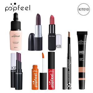 15 20 24PCS/Set Make Up Sets Cosmetics Kit Eyeshadow Lipstick Eyebrow Pencil Lip Gloss Makeup Brush Powder Puff with Makeup Bag