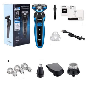 New Electric Shaver Rechargeable Electric Beard Trimmer Shaving Machine for Men Beard Razor Wet-Dry Dual Use Washable