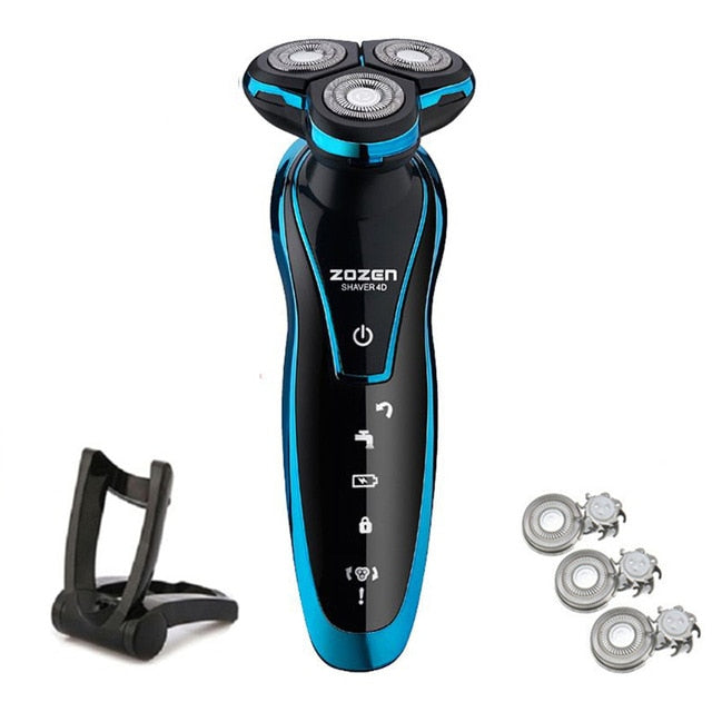 New Electric Shaver Rechargeable Electric Beard Trimmer Shaving Machine for Men Beard Razor Wet-Dry Dual Use Washable