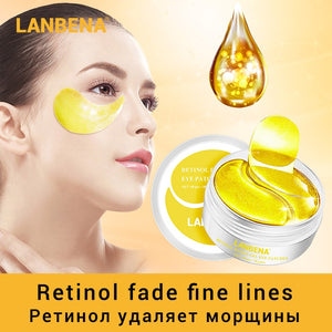 LANBENA Eye Mask Collagen Eye Patch Skin Care Hyaluronic Acid Gel Moisturizing Retinol Anti Aging Remove Dark Circles Eye Bag