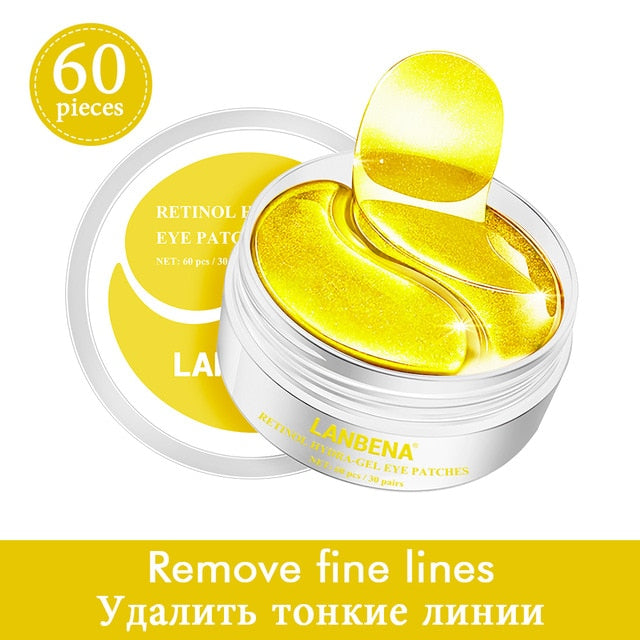 LANBENA Eye Mask Collagen Eye Patch Skin Care Hyaluronic Acid Gel Moisturizing Retinol Anti Aging Remove Dark Circles Eye Bag