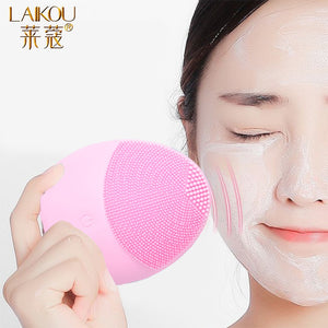 LAIKOU Silicone Face Cleansing Brush Electric Face Cleanser Electric Facial Cleanser Cleansing Skin Deep Washing Massage Brush