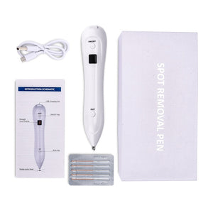 Skin Care Laser Mole Tattoo Freckle Removal Pen LCD Sweep Spot Mole Removing Wart Corns Dark Spot Remover Salon Beauty Machine