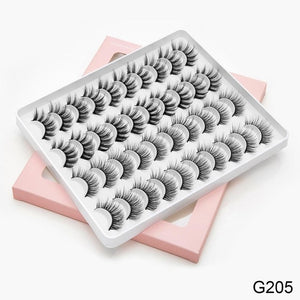 8/20 Pairs 3D Mink Lashes Natural False Eyelashes Dramatic Volume Fake Lashes Makeup Eyelash Extension Silk Handmade Eyelashes