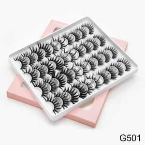 8/20 Pairs 3D Mink Lashes Natural False Eyelashes Dramatic Volume Fake Lashes Makeup Eyelash Extension Silk Handmade Eyelashes