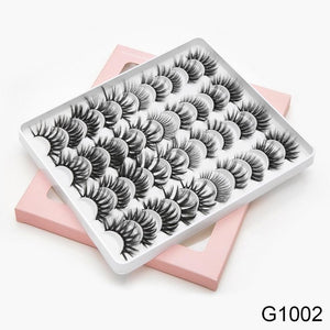 8/20 Pairs 3D Mink Lashes Natural False Eyelashes Dramatic Volume Fake Lashes Makeup Eyelash Extension Silk Handmade Eyelashes