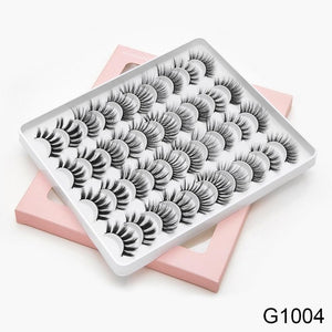 8/20 Pairs 3D Mink Lashes Natural False Eyelashes Dramatic Volume Fake Lashes Makeup Eyelash Extension Silk Handmade Eyelashes