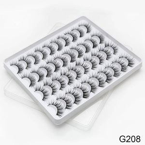 8/20 Pairs 3D Mink Lashes Natural False Eyelashes Dramatic Volume Fake Lashes Makeup Eyelash Extension Silk Handmade Eyelashes