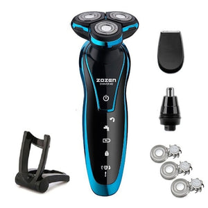 New Electric Shaver Rechargeable Electric Beard Trimmer Shaving Machine for Men Beard Razor Wet-Dry Dual Use Washable