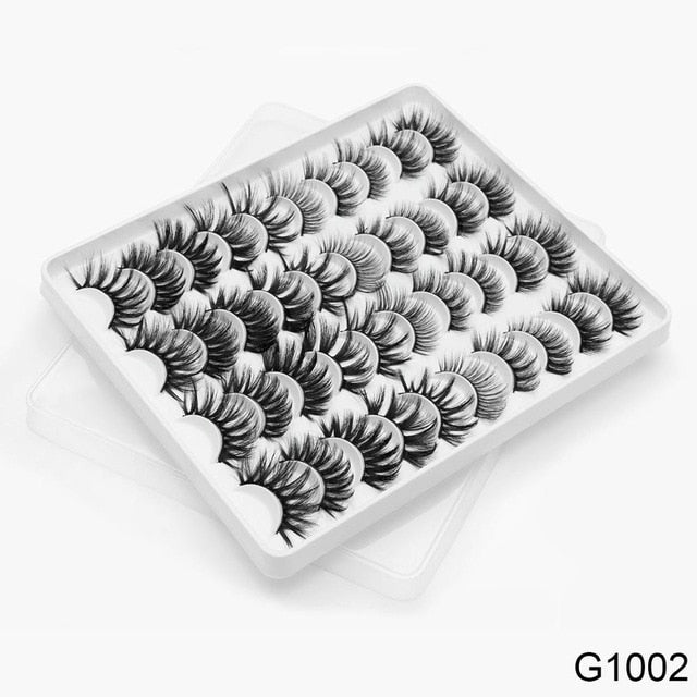 SEXYSHEEP 8/16/20 pairs 15-20mm natural 3D false eyelashes fake lashes makeup kit Mink Lashes extension mink eyelashes maquiagem