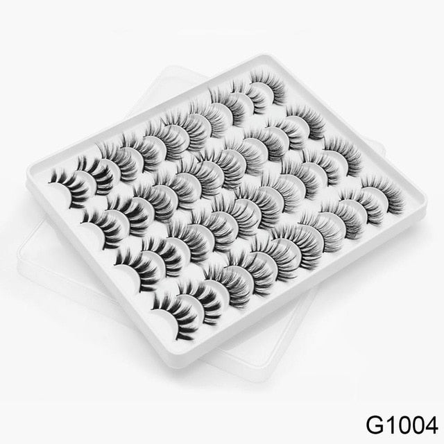 SEXYSHEEP 8/16/20 pairs 15-20mm natural 3D false eyelashes fake lashes makeup kit Mink Lashes extension mink eyelashes maquiagem