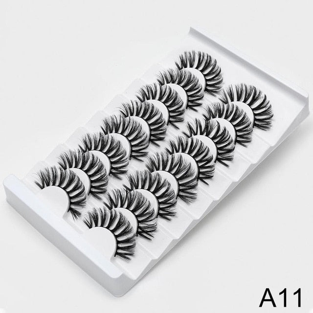 SEXYSHEEP 8/16/20 pairs 15-20mm natural 3D false eyelashes fake lashes makeup kit Mink Lashes extension mink eyelashes maquiagem