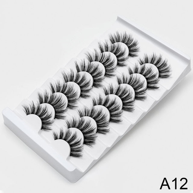 SEXYSHEEP 8/16/20 pairs 15-20mm natural 3D false eyelashes fake lashes makeup kit Mink Lashes extension mink eyelashes maquiagem