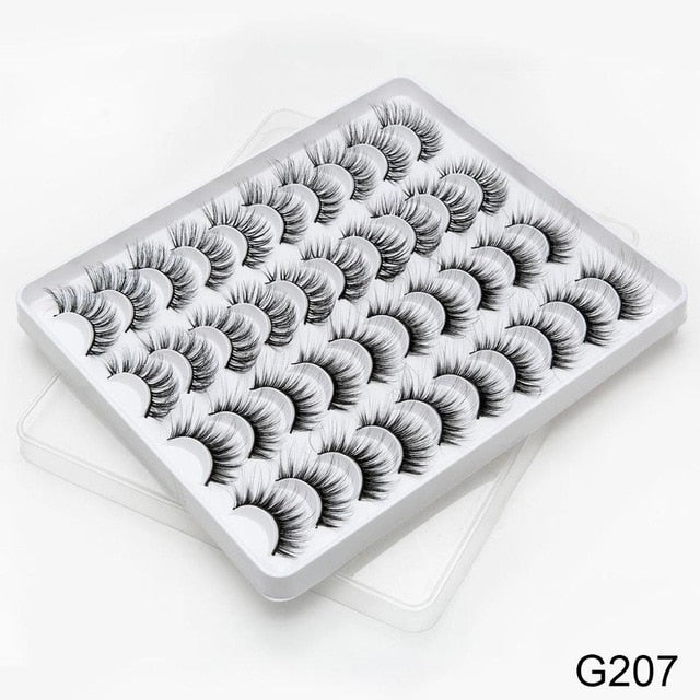 SEXYSHEEP 8/16/20 pairs 15-20mm natural 3D false eyelashes fake lashes makeup kit Mink Lashes extension mink eyelashes maquiagem