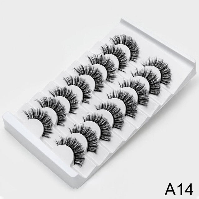 SEXYSHEEP 8/16/20 pairs 15-20mm natural 3D false eyelashes fake lashes makeup kit Mink Lashes extension mink eyelashes maquiagem