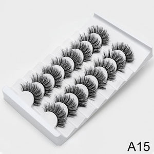 SEXYSHEEP 8/16/20 pairs 15-20mm natural 3D false eyelashes fake lashes makeup kit Mink Lashes extension mink eyelashes maquiagem