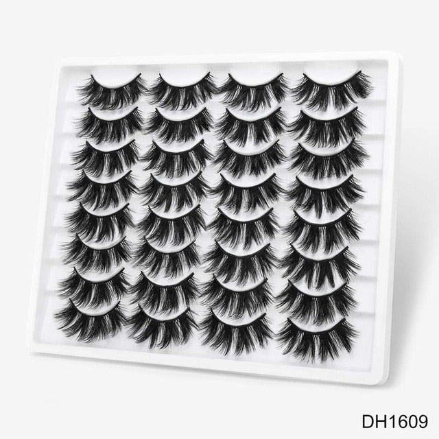 SEXYSHEEP 8/16/20 pairs 15-20mm natural 3D false eyelashes fake lashes makeup kit Mink Lashes extension mink eyelashes maquiagem