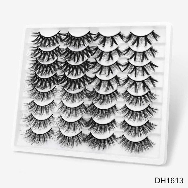 SEXYSHEEP 8/16/20 pairs 15-20mm natural 3D false eyelashes fake lashes makeup kit Mink Lashes extension mink eyelashes maquiagem