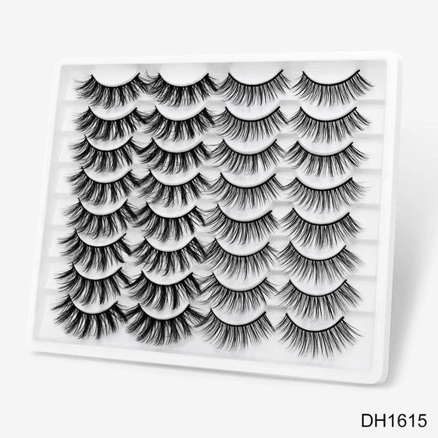 SEXYSHEEP 8/16/20 pairs 15-20mm natural 3D false eyelashes fake lashes makeup kit Mink Lashes extension mink eyelashes maquiagem