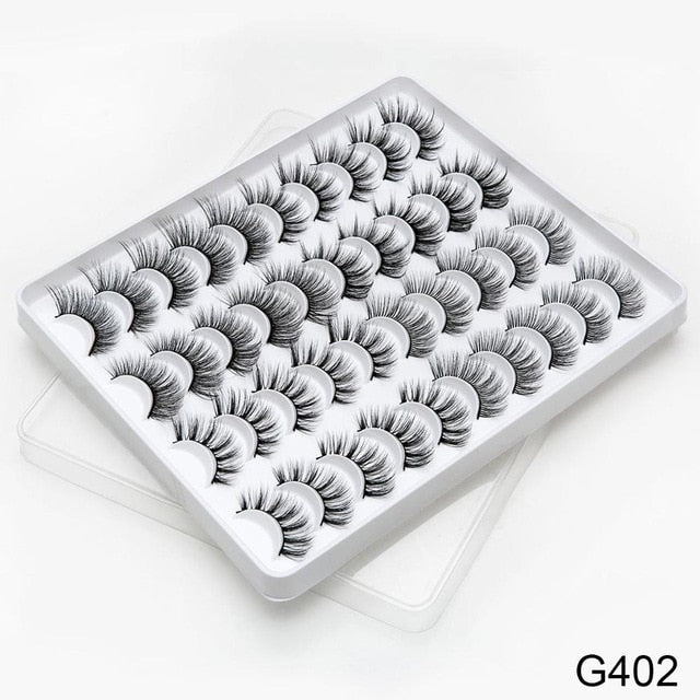 SEXYSHEEP 8/16/20 pairs 15-20mm natural 3D false eyelashes fake lashes makeup kit Mink Lashes extension mink eyelashes maquiagem