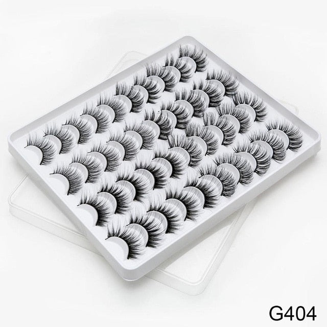 SEXYSHEEP 8/16/20 pairs 15-20mm natural 3D false eyelashes fake lashes makeup kit Mink Lashes extension mink eyelashes maquiagem