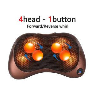 Neck Massager for Neck Massage Pillow Electric Body Massager Head Back Massager for Face Foot Arm Heating Vibrator Car Home Use