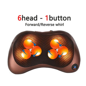 Neck Massager for Neck Massage Pillow Electric Body Massager Head Back Massager for Face Foot Arm Heating Vibrator Car Home Use