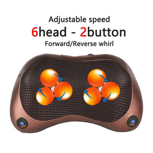 Neck Massager for Neck Massage Pillow Electric Body Massager Head Back Massager for Face Foot Arm Heating Vibrator Car Home Use