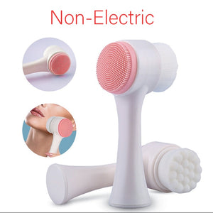 LAIKOU Silicone Face Cleansing Brush Electric Face Cleanser Electric Facial Cleanser Cleansing Skin Deep Washing Massage Brush