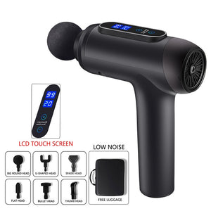 Electric Body Head Massager Impact Muscle Massage Physiotherapy Massage Gun Massager for Neck and Back Relaxer Massager Gun