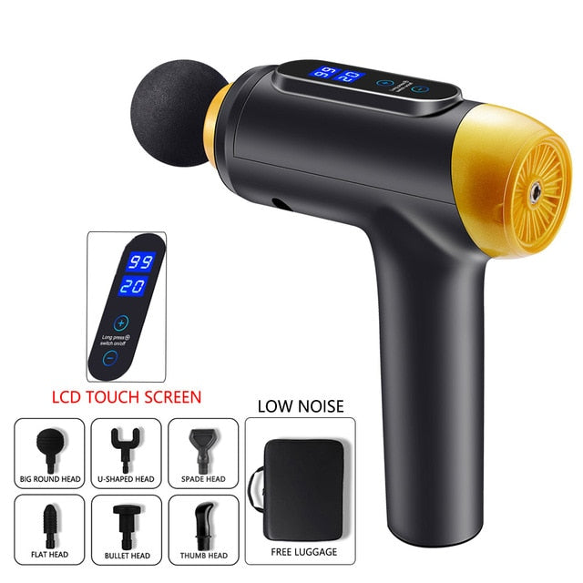 Electric Body Head Massager Impact Muscle Massage Physiotherapy Massage Gun Massager for Neck and Back Relaxer Massager Gun