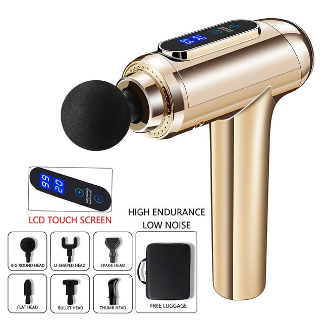 Electric Body Head Massager Impact Muscle Massage Physiotherapy Massage Gun Massager for Neck and Back Relaxer Massager Gun