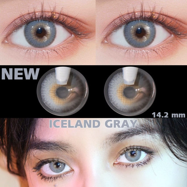 UNIIEYE Russian Grey Daily Colored Contacts